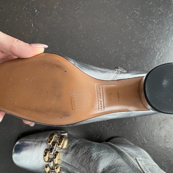 Marc Jacobs Silver Booties - Picture 3 of 4